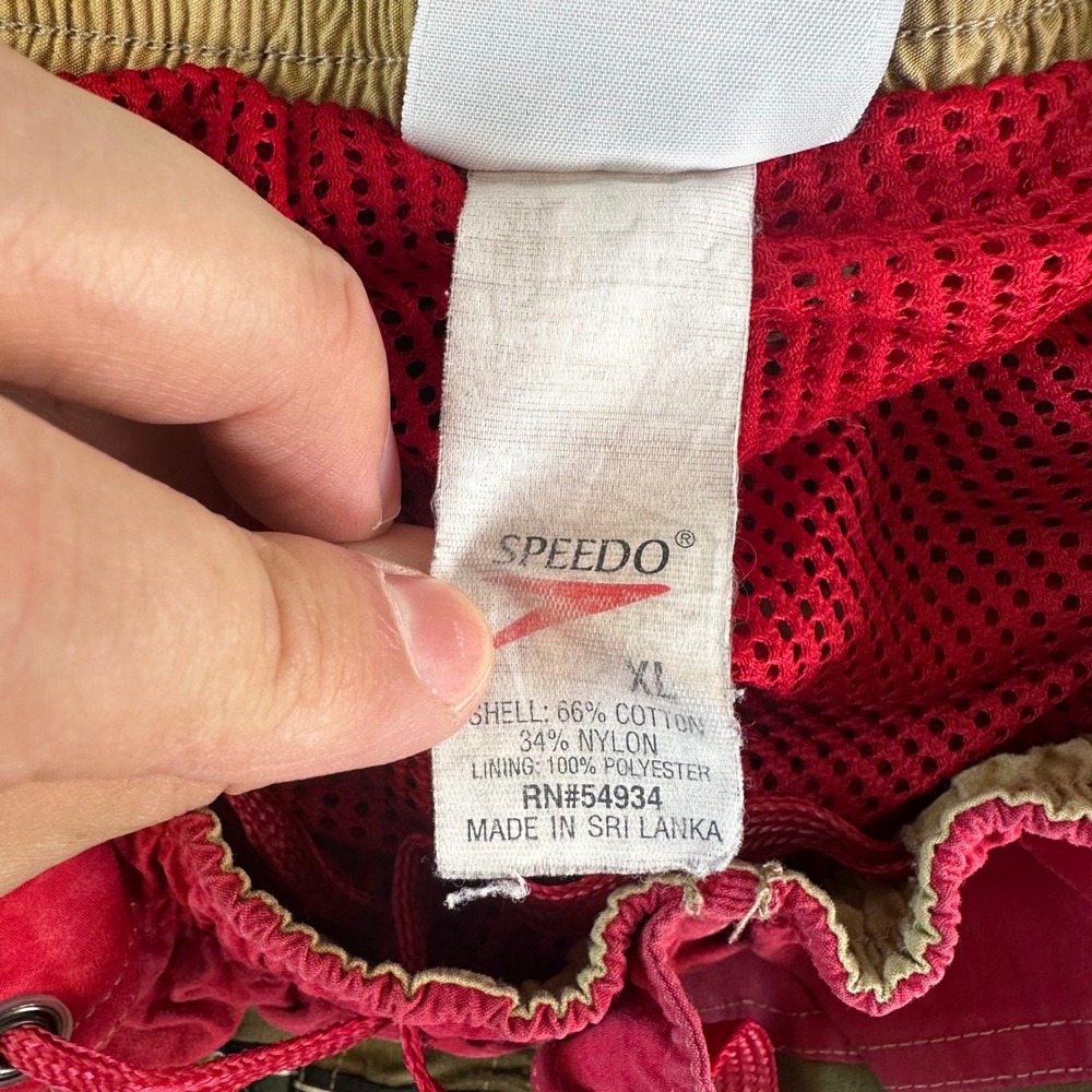 Speedo Swim Trunks Mens XL Cargo Pocket Tribal Waist Board Southwest VTG READ - Picture 4 of 10